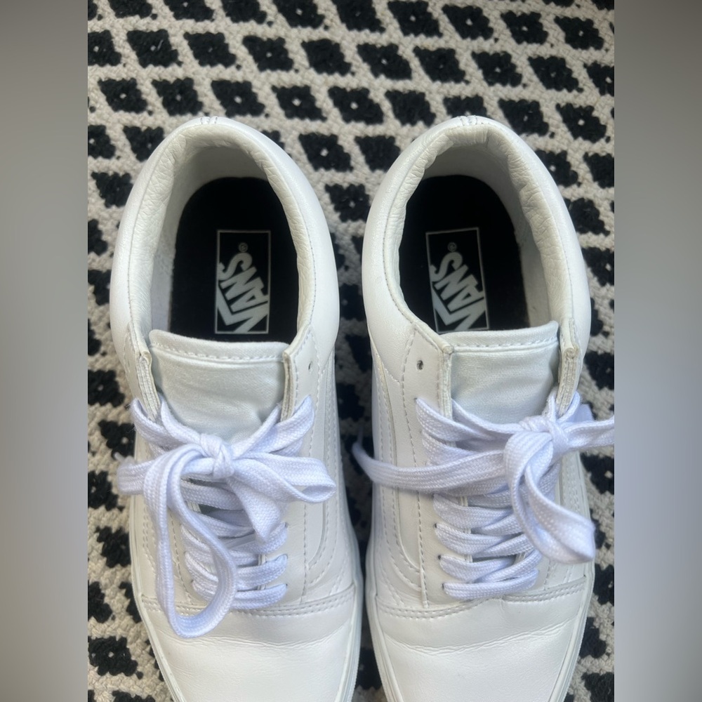 Vans Old Skool Shoe True White Size 8.5 women - Picture 11 of 12